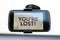 You\'re Lost type on a GPS smart phone