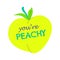 You\\\'re peachy concept meaning you are nice