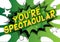 You`re Spectacular - Comic book style words.