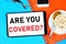 Are you undercover? Text message on the smartphone screen.