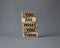 You are what you think symbol. Wooden blocks with words You are what you think. Beautiful grey background. Business and You are