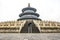 Yound Couple in front of the Temple of Heaven imperial complex of religious buildings in southeastern part of Beijing