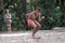 Young Adult Indigenous Australian.Man Dancing