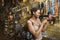 Young African American Woman Shopping For Jewelry