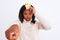 Young african american woman wearing pretend queen crown over isolated background pointing with finger to the camera and to you,