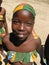 Young African girl in traditional dress.