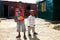 Young African kids at Small Creche Daycare Preschool in suburban Soweto neighborhood