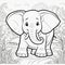 Young Artists\\\' Interactive 3D Coloring with Playful Elephant