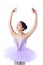 Young Asian Ballerina With Braces in Dance Pose