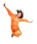 Young Asian Girl Jumping Happily IV