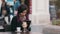 Young asian woman taking picture of food in street restaurant using natural lighting. Hipster girl doing food