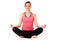 Young attractive female in yoga meditation pose