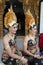 Young Balinese women decorated due to the Potong Gigi ceremony - Cutting Teeth, Bali Island, Indonesia