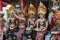 Young Balinese women and a man decorated due to the Potong Gigi ceremony - Cutting Teeth, Bali Island, Indonesia