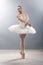 Young ballerina in ballet pose classical dance