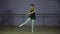 Young ballerina dances a beautiful dance