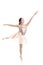 Young Ballerina Making a Ballet Pointe Movement