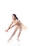 Young Ballerina Making a Ballet Pointe Movement