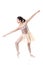 Young Ballerina Making a Ballet Pointe Movement