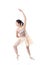 Young Ballerina Making a Ballet Pointe Movement