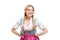 Young Bavarian woman in dirndl.