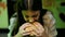 Young beautiful hispanic woman eating delicious hamburger at the restaurant