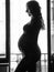 Young beautiful smiling pregnant woman. Happy Maternity concept