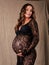 Young beautiful smiling pregnant woman. Happy Maternity concept