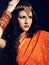 Young beautiful woman in indian traditional sari