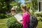 Young beautiful woman with map in hand