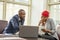 Young black businessman and woman in a meeting