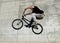 Young BMX bicycle rider