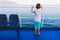 Young boy on a ferry-boat