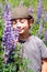 Young boy with flat cap