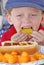 Young boy at picnic