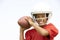 Young Boy Playing American Football