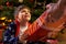 Young Boy Receiving Christmas Present