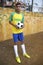 Young Brazilian Football Player Holds Soccer Ball