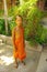 Young Buddhist monk