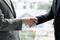 Young businessman shakes hands and agrees to cooperate in business. / business concept / cooperate work / successful job