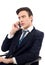 Young businessman talking on the phone.