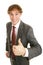 Young Businessman Thumbs-up