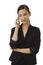 Young businesswoman talking on mobilephone