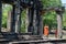 Young Cambodian monks at Angkor Wat playing with their phones