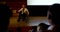 Young Caucasian disabled businessman speaking in business seminar in auditorium 4k