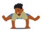 Young Child Character Practicing Yoga Cultivating Balance, Flexibility, And Mindfulness. Boy Embracing Healthy Lifestyle