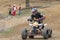 Young child in the quad race