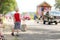 Young Child Watching Small Town America Parade