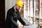 Young Construction Worker In Hard Hat