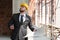 Young Construction Worker In Hard Hat